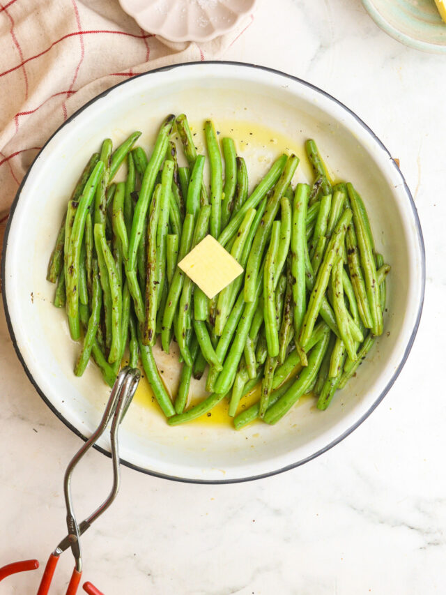 Delicious Grilled Green Beans