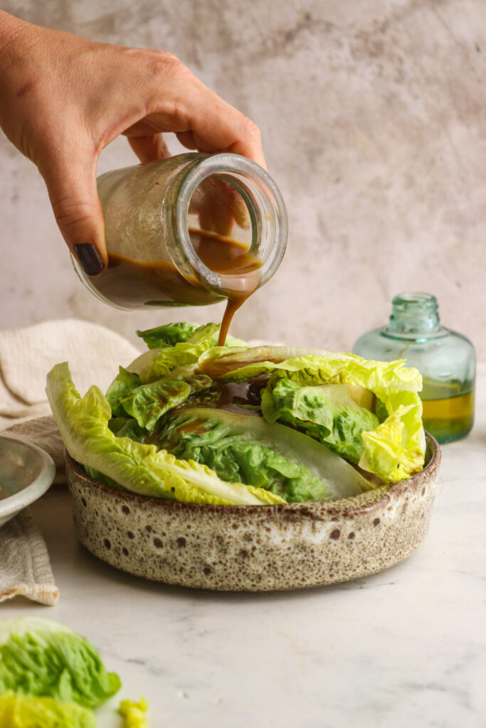 Balsamic Vinaigrette featured with lettuce below