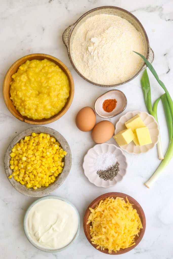 Corn Casserole Recipe ingredients
