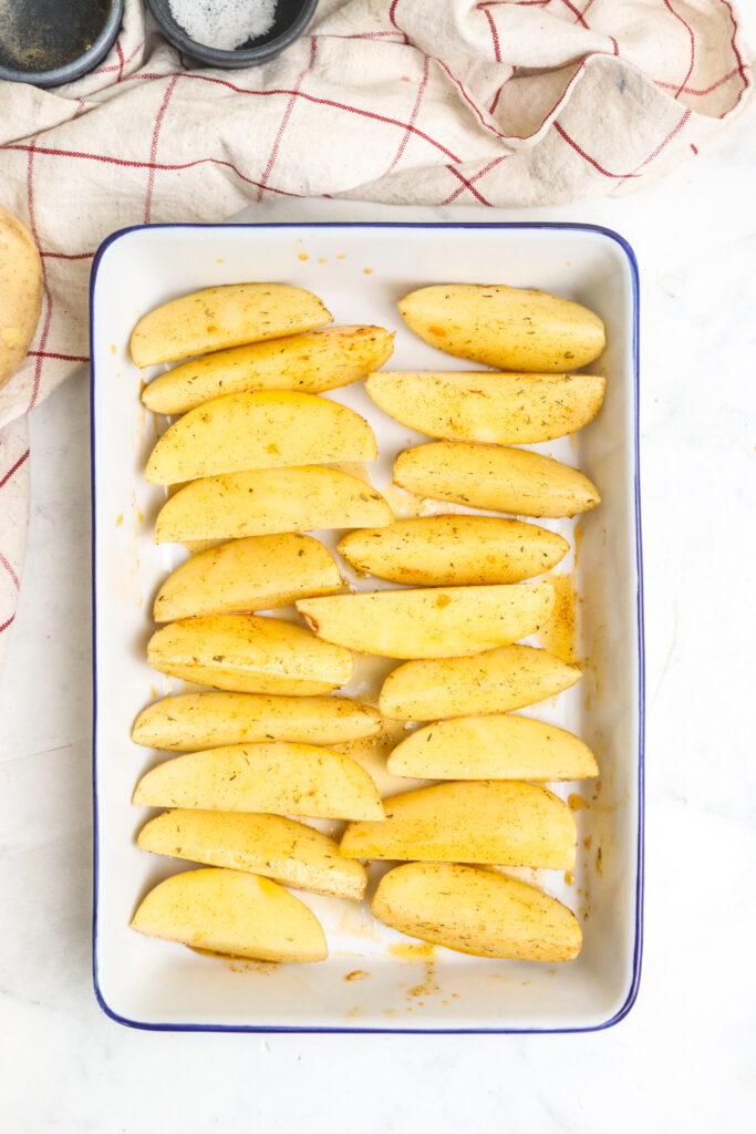 Delicious Potato Wedges Recipe step 5