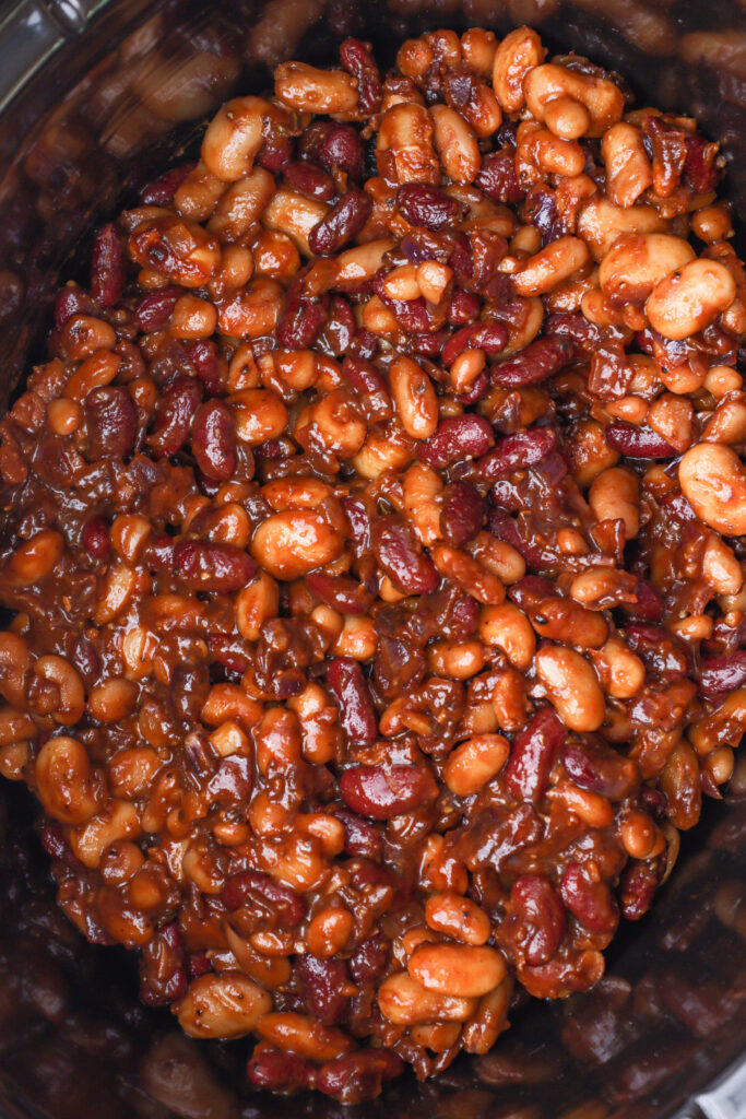 Easy Slow Cooker Baked Beans step 4