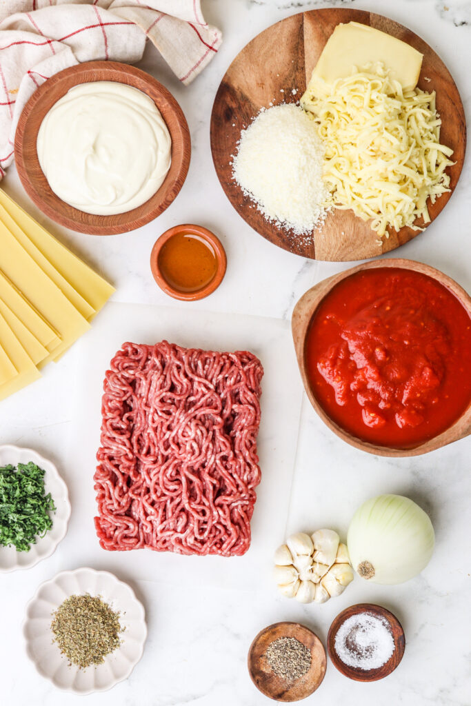 Easy Lasagna Roll-Ups ingredients