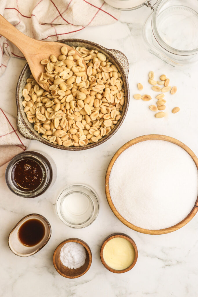 Homemade Peanut Brittle ingredients