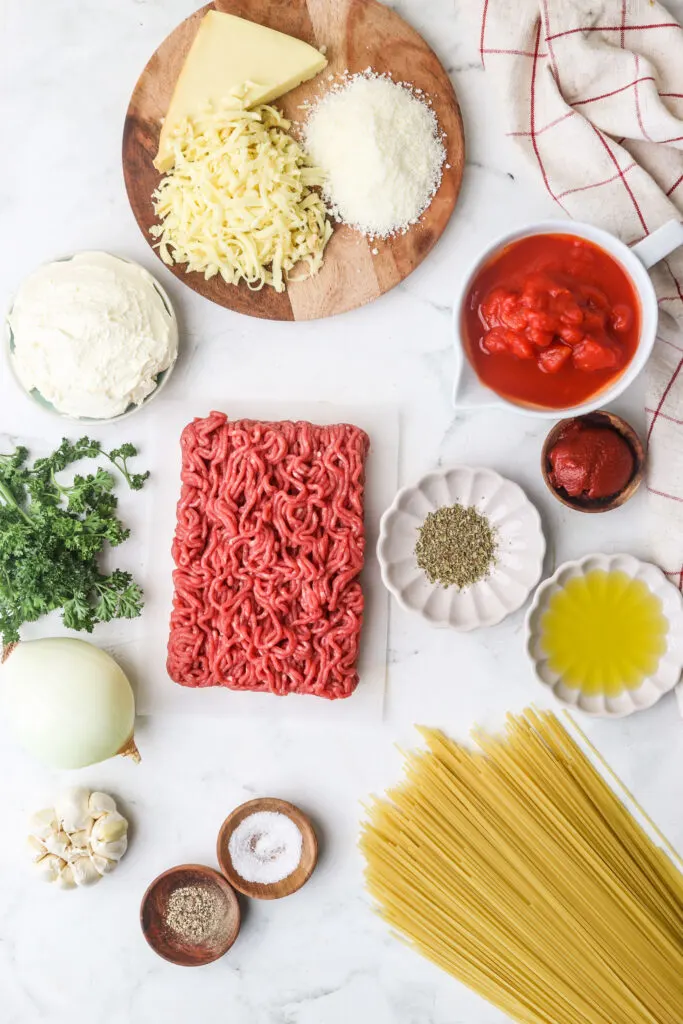 Baked Spaghetti Recipe ingredients