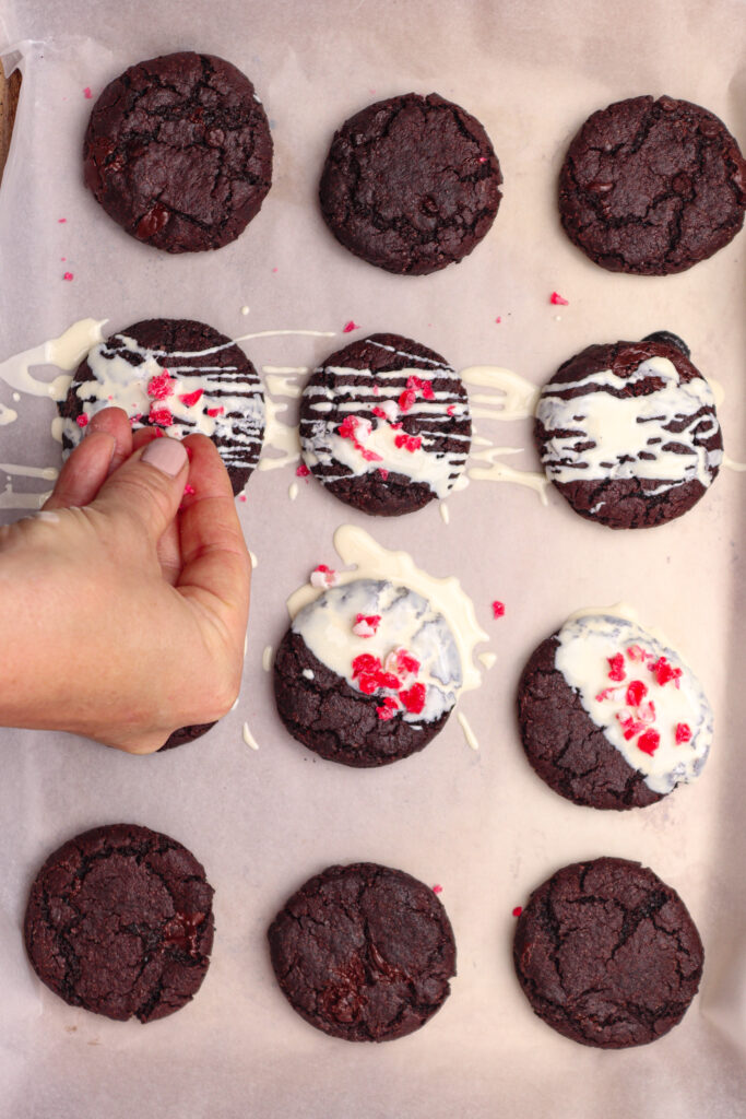 The Best Chocolate Peppermint Cookies step 7