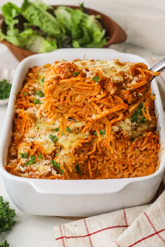 Baked spaghetti featured image