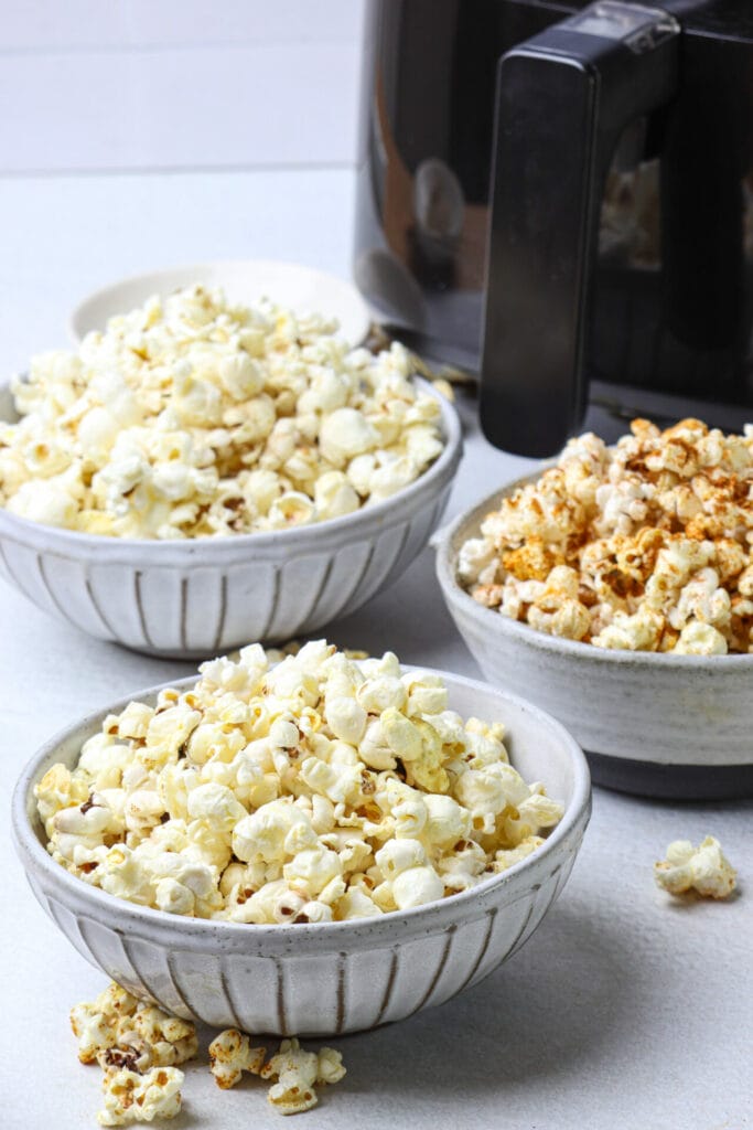Air Fryer Popcorn Recipe featured image above
