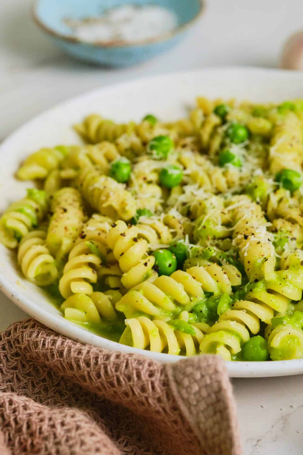 Pasta with Peas Recipe | Baked Bree