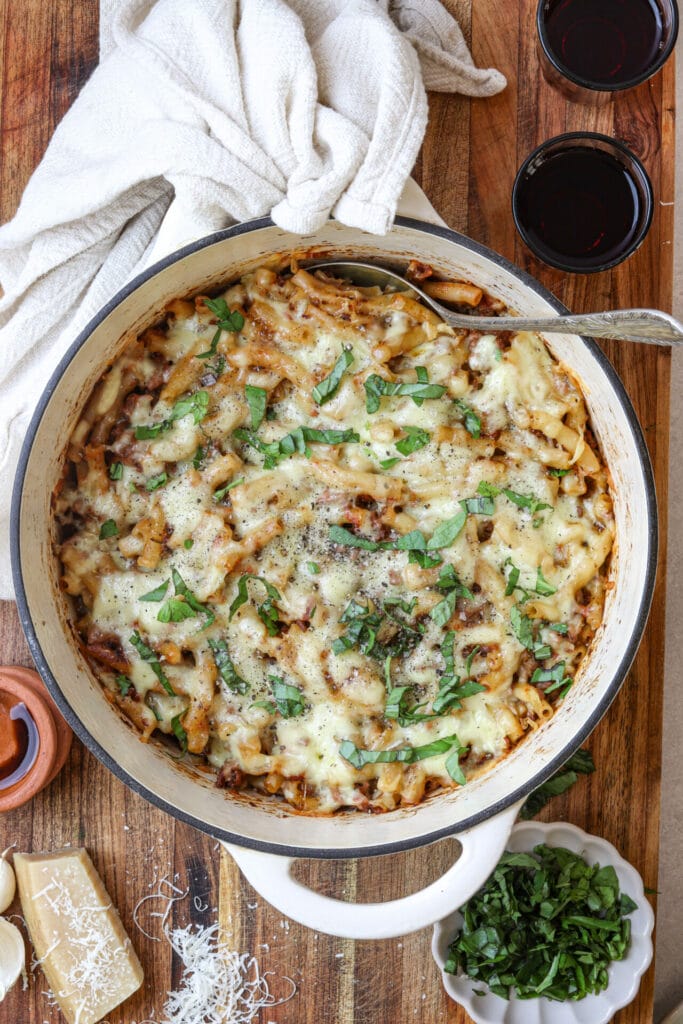 One Pot Baked Ziti featured image taken above