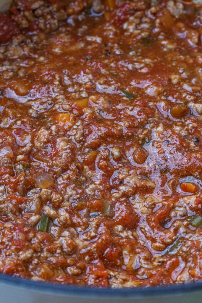 Tomato Sauce for Lasagna featured image close up view