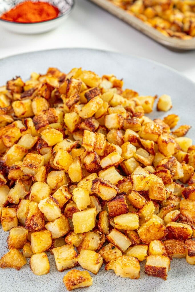 Breakfast Potatoes Recipe close up shot featured image