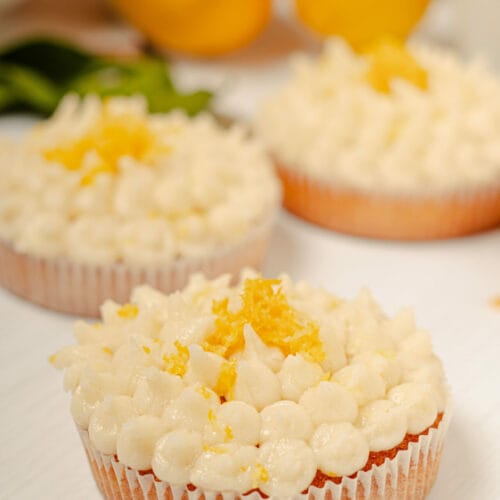 Lemon Cream Cheese Frosting featured image front shot