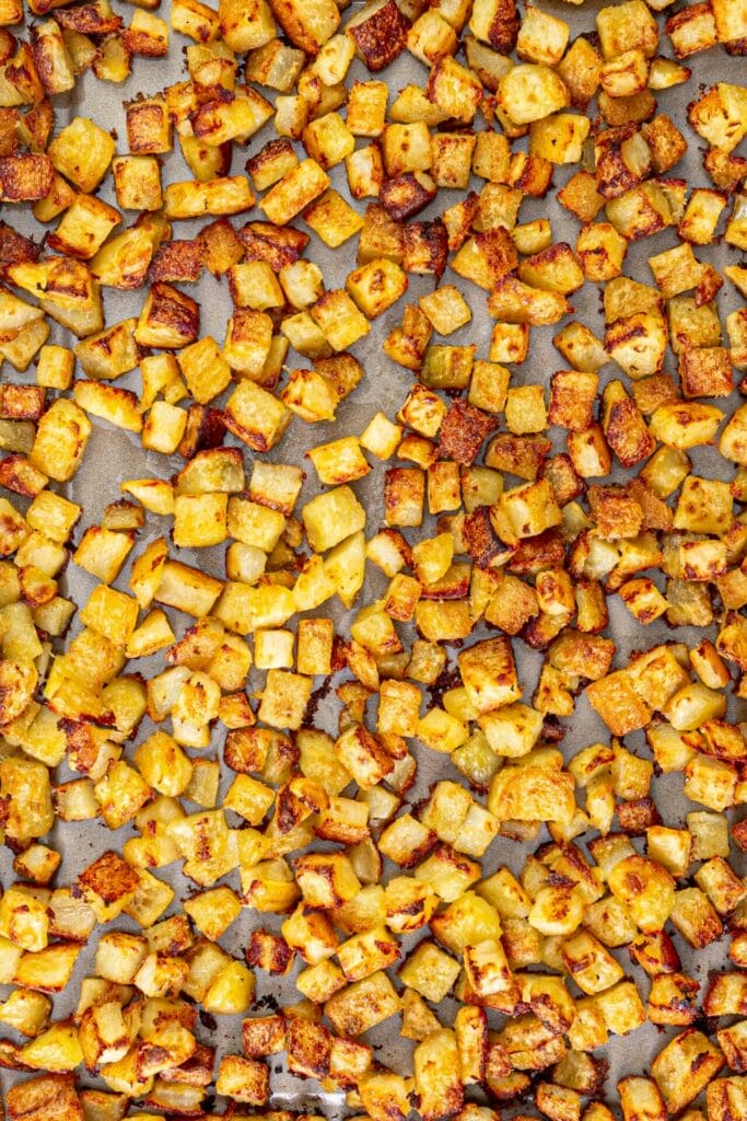 Breakfast Potatoes Recipe close up shot featured image