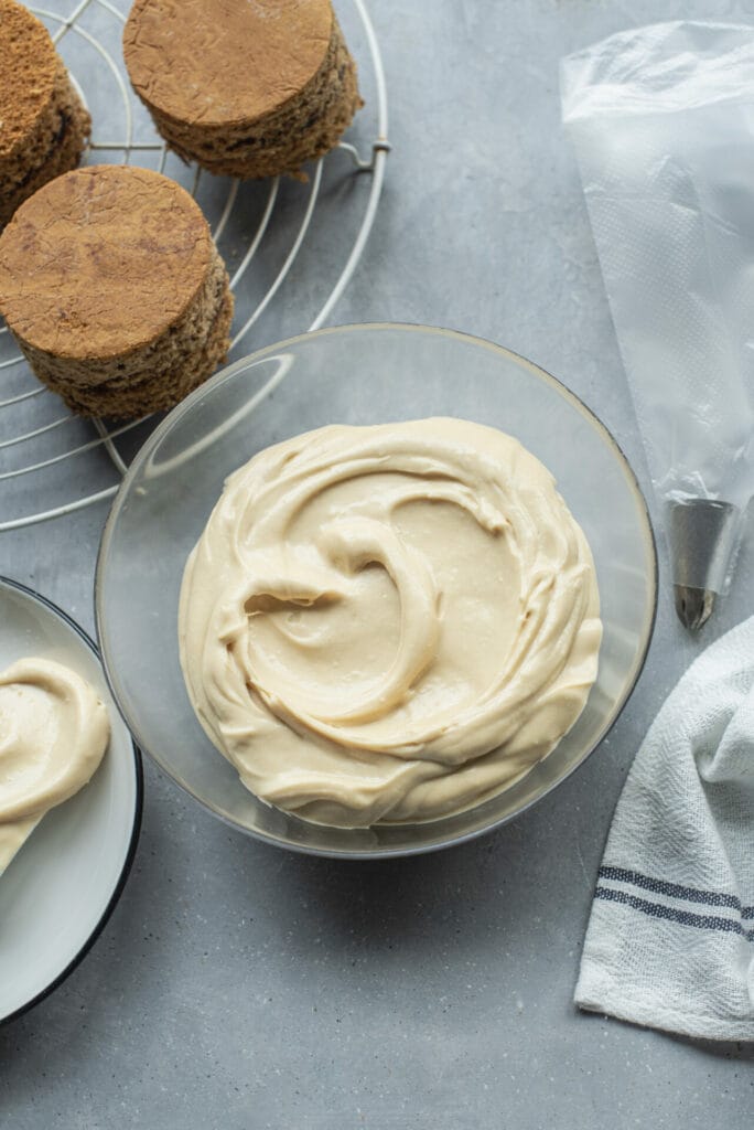 Brown Sugar Cream Cheese Frosting featured image top shot
