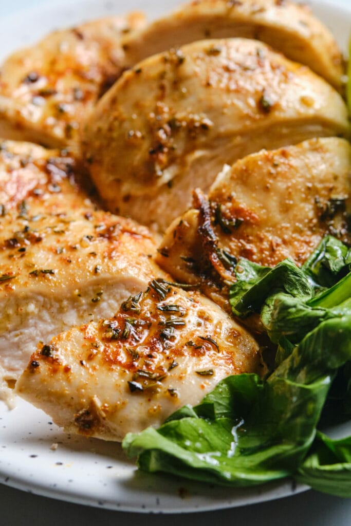 Broiled Chicken Breast close up view featured image