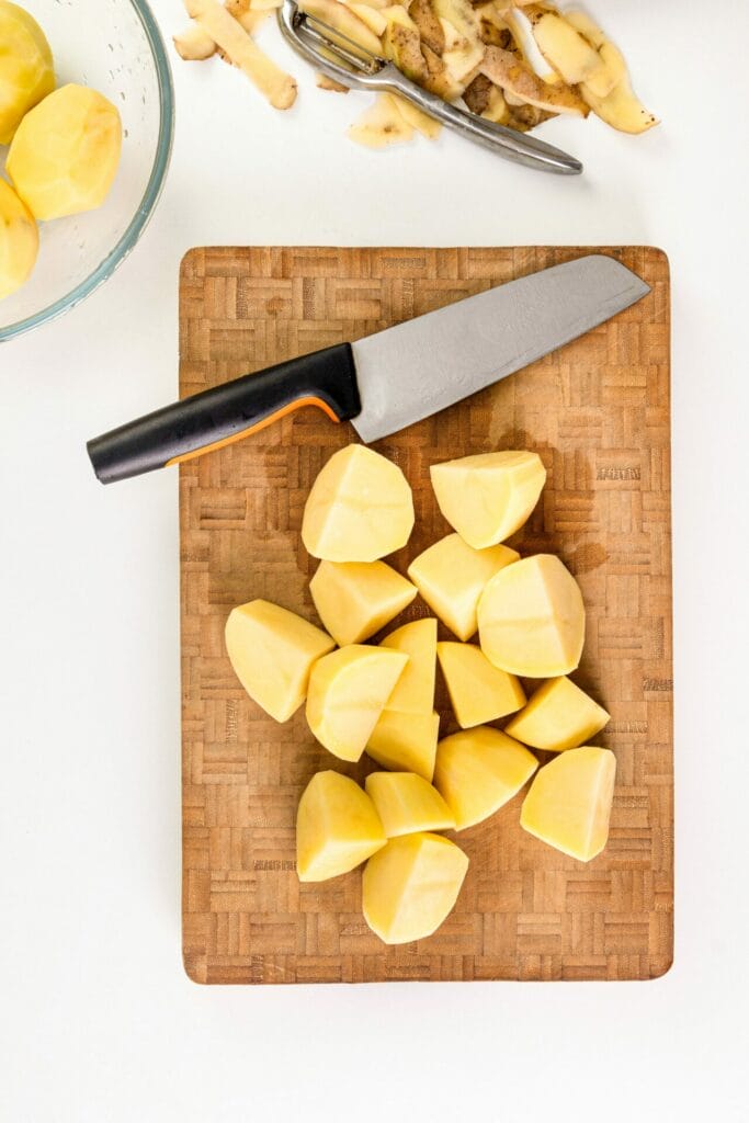 Garlic Mashed Potatoes top shot steps