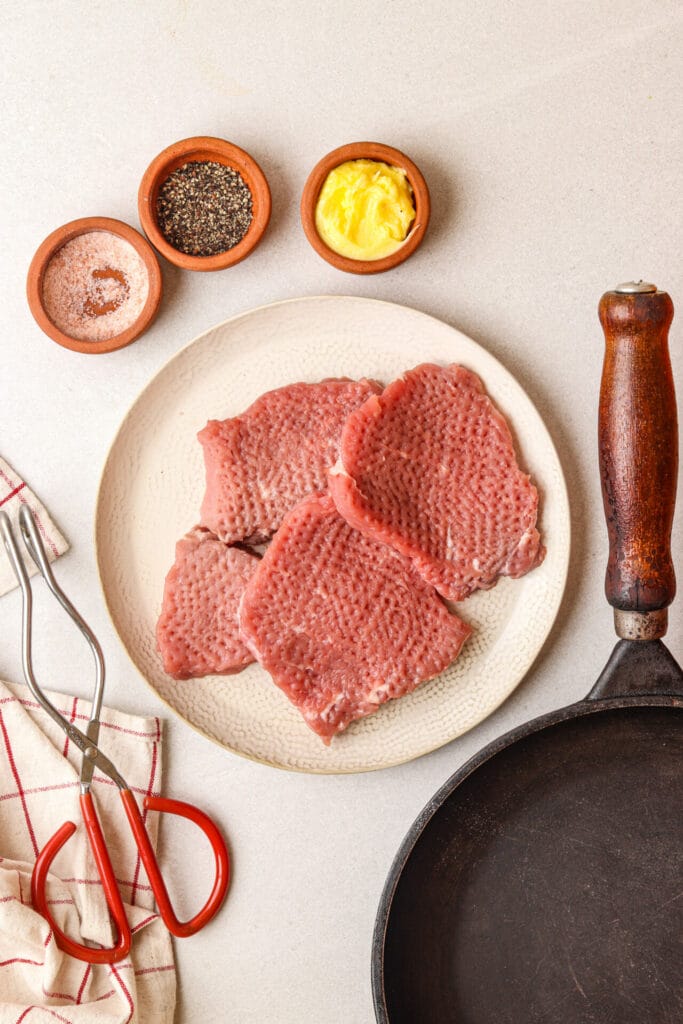 Pan Fry Cubed Steak ingredients