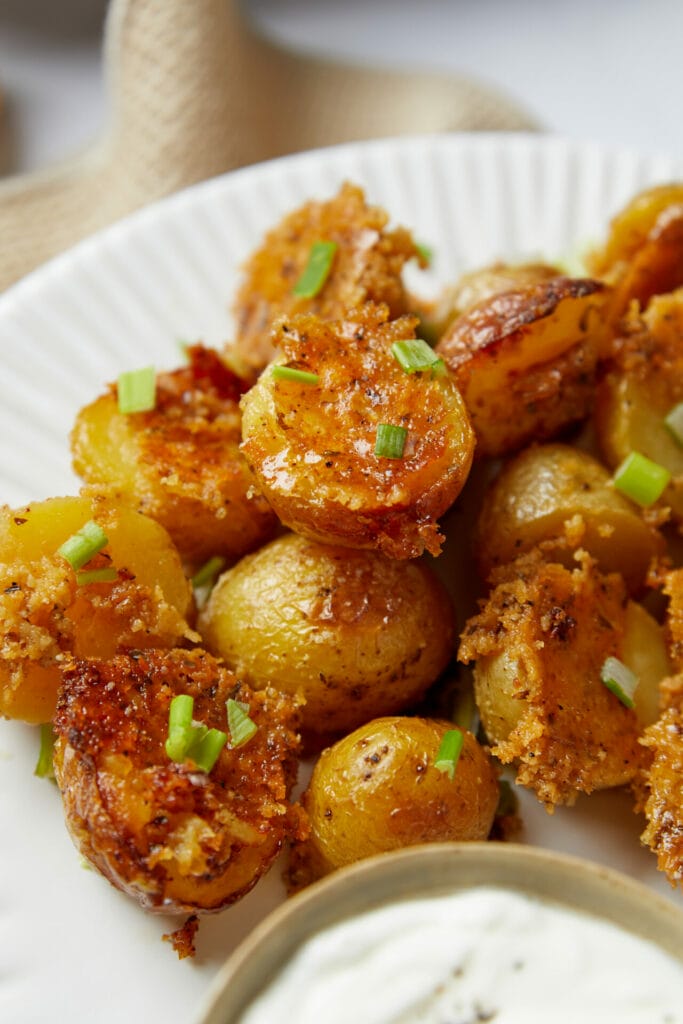 Crispy Parmesan Crusted Potatoes featured image