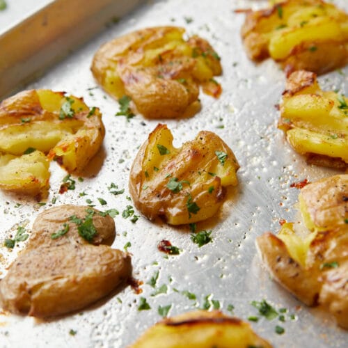 Crispy Smashed Potatoes Recipe featured image