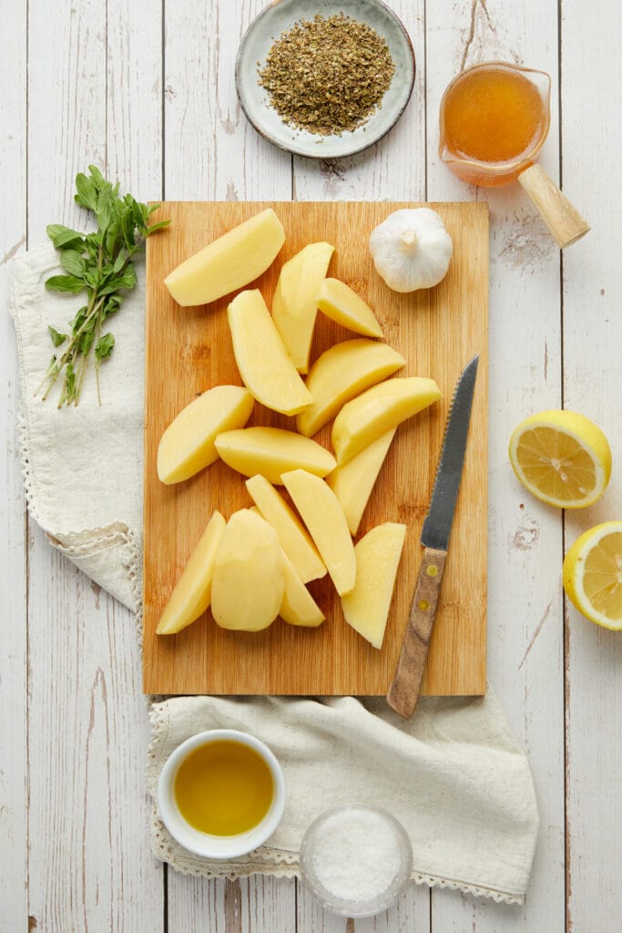 Greek Lemon Potatoes steps