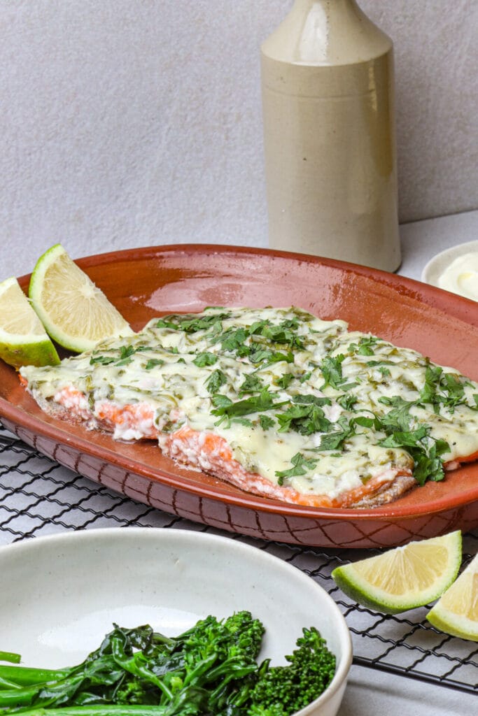 Baked Salmon with Mayo