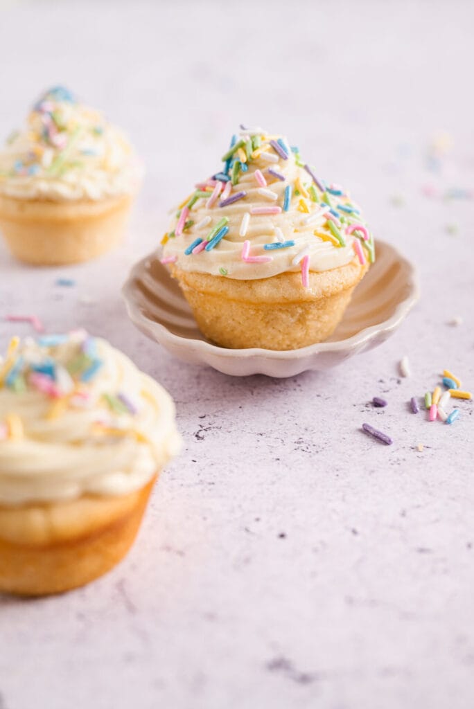 Eggless Vanilla Cupcake Recipe